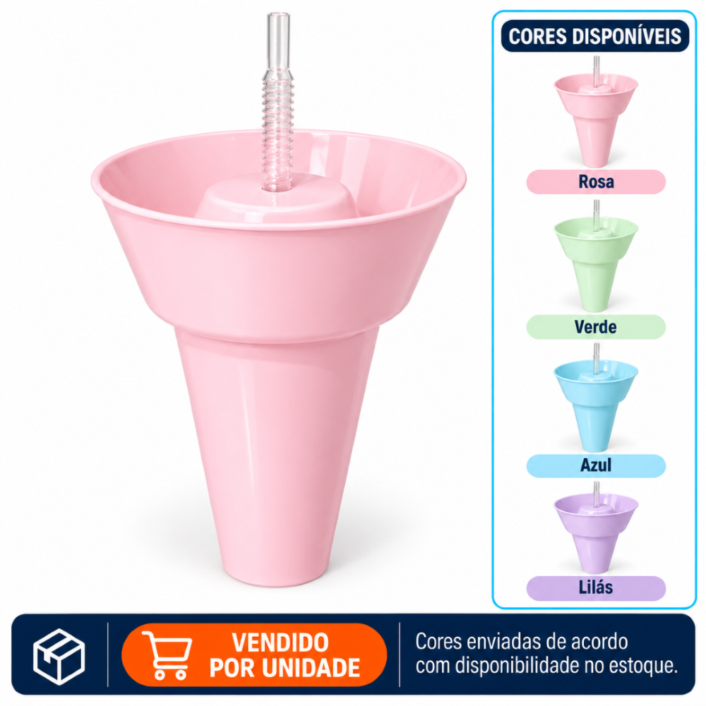 Copo de Plástico com Balde para Pipoca Interponte
