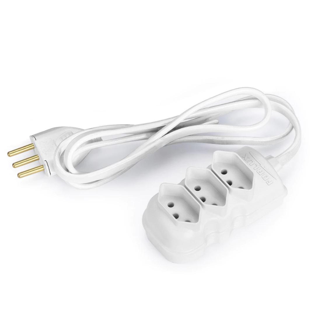 Extensão Compact Tripolar Br 3Mts 2P+T, 10A/250V Forlux