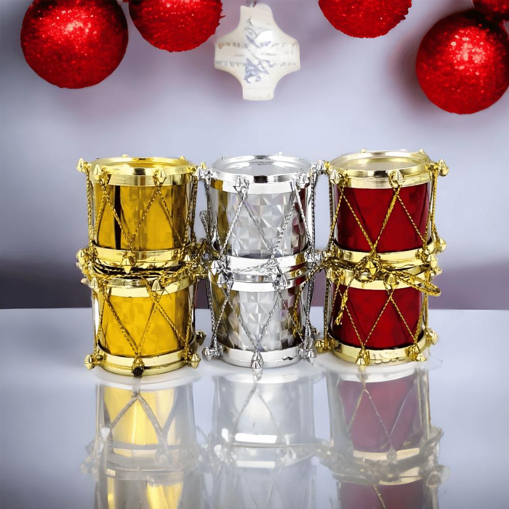 Tambor Decorativo de Natal 6 Peças Chazak