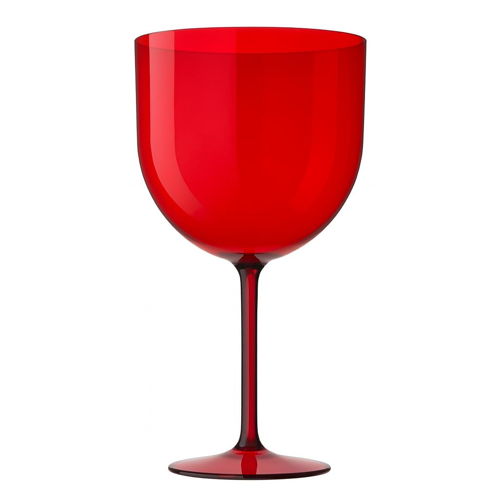Taça Gin Vermelha Acrílica Mazel