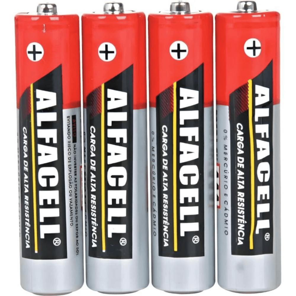 Pilha Alfacell Comum Palito Aaa 1.5V C/4 Imporiente