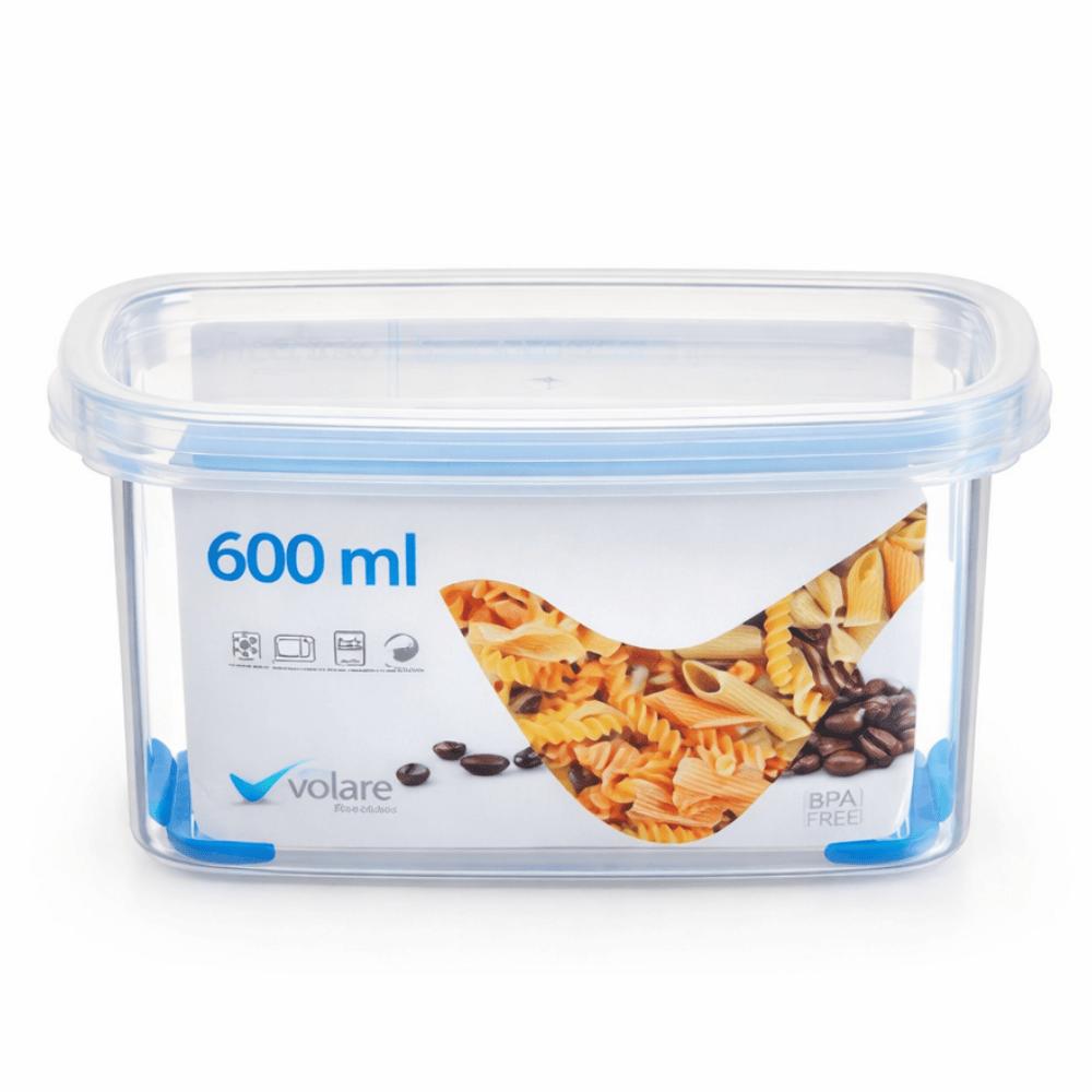 Pote Retangular Volare 600Ml Alto Rischioto
