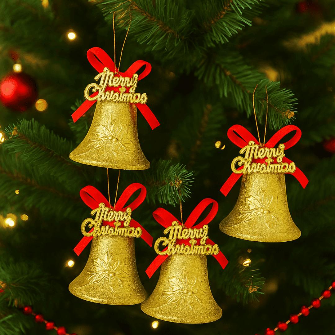 Sino de Natal em Plástico 3 cm 9 Peças Chazak
