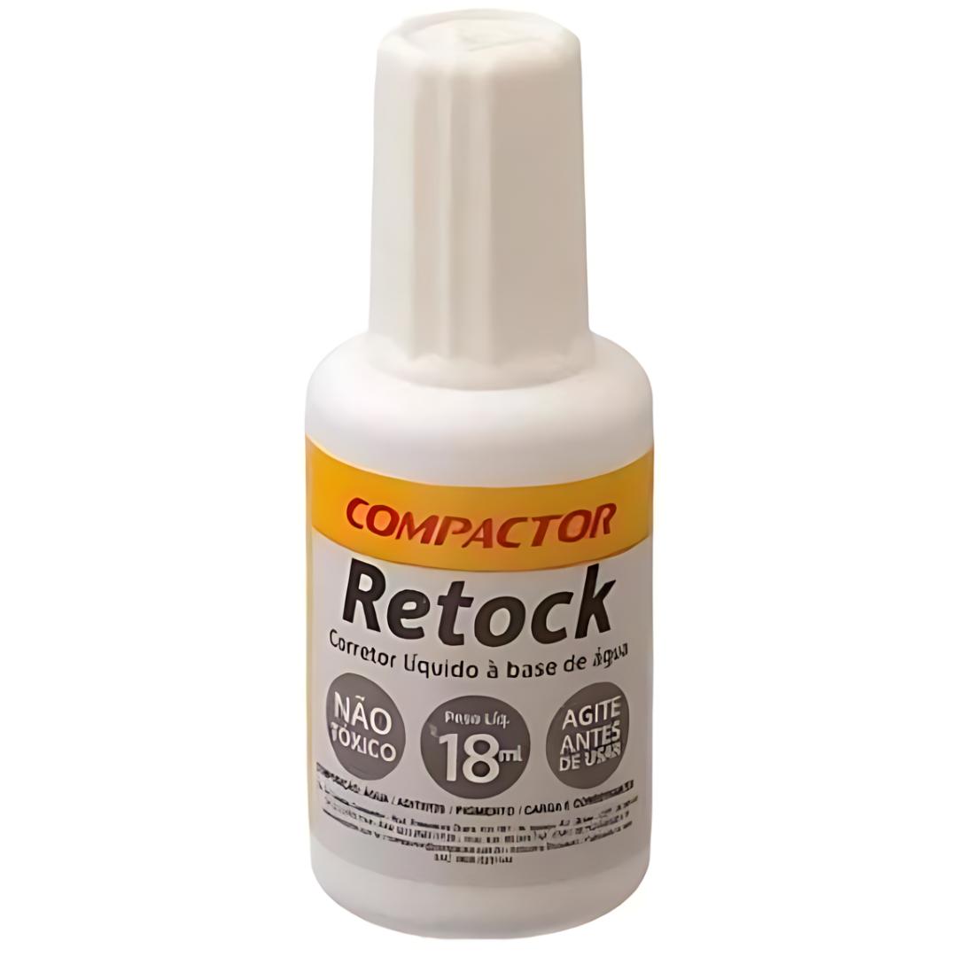 Corretor Retock Liquido Plus 18Ml Compactor