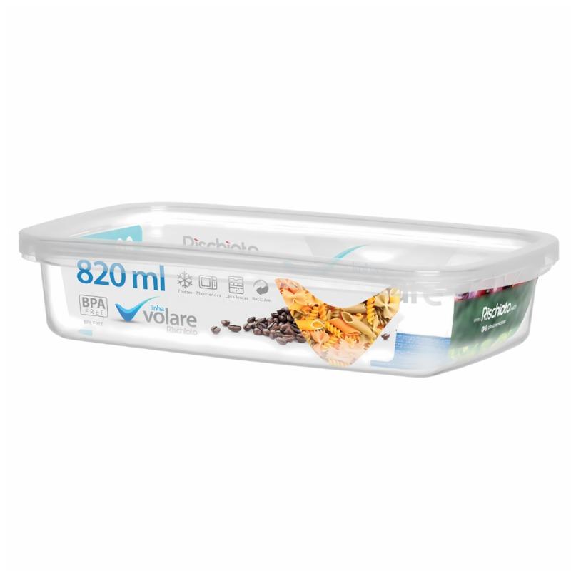 Pote Retangular Volare 820Ml Rischioto