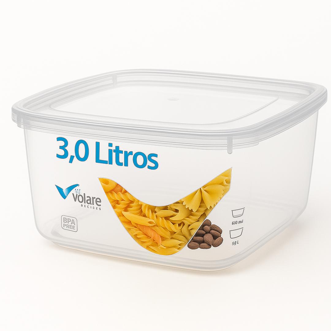 Pote Quadrado Volare 3Lt Rischioto