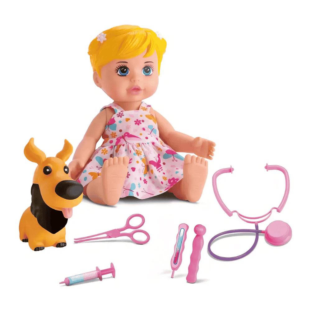 Boneca Bee Hugs Veterinária Bee Toys