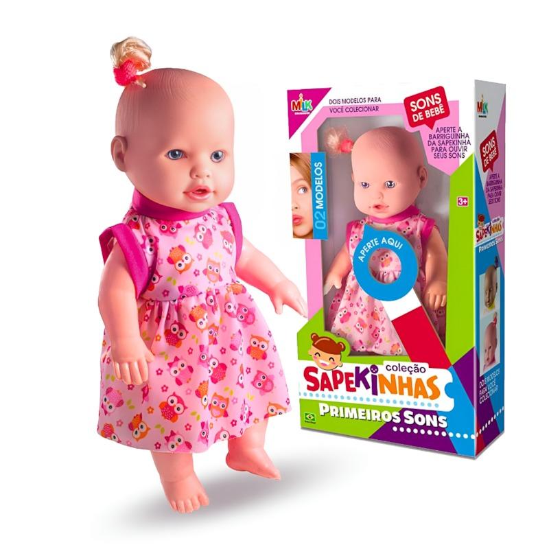 Boneca Sapekinha Primeiros Sons Milk