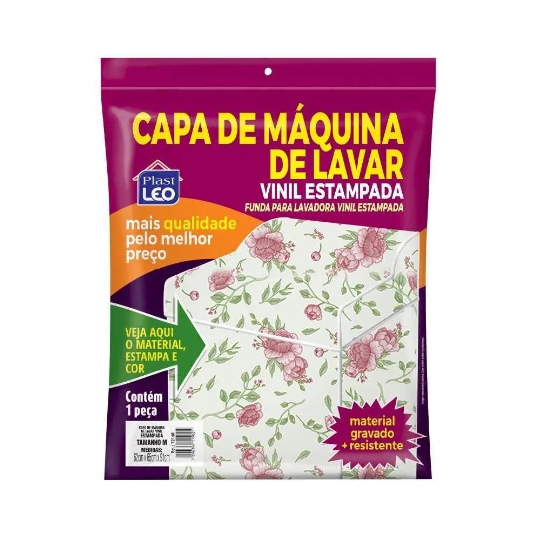 Capa Maquina Lavar Estampada Plast-Leo