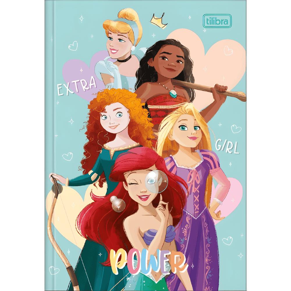 Caderno Brochura CD Princesas 80 Folhas Tilibra