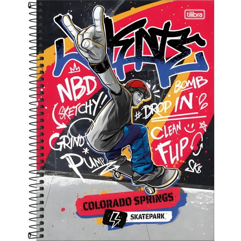 Caderno Universitário 1 Matéria 80 Folhas Tilibra