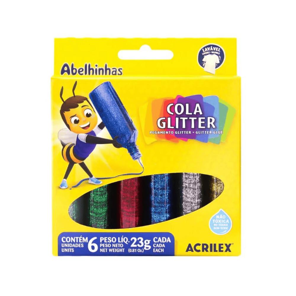 Cola Glitter 23G 6 Cores Acrilex