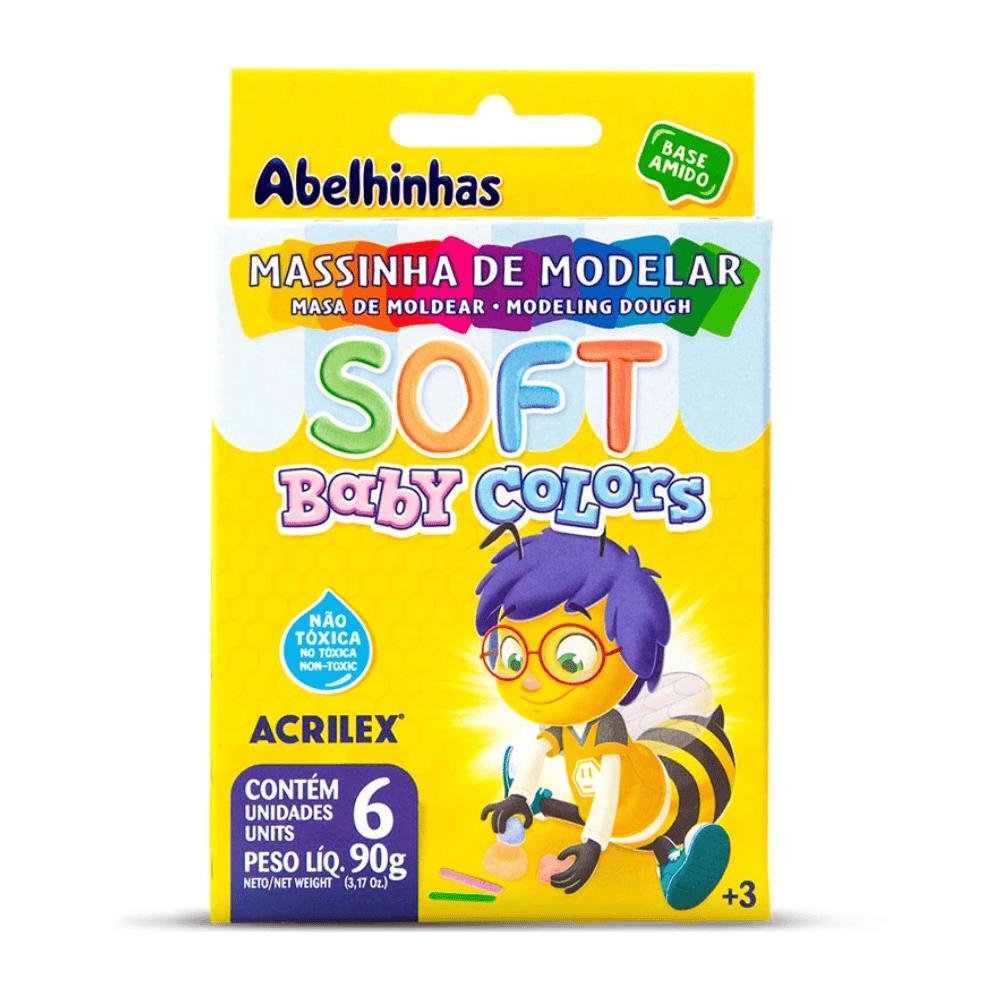 Massa De Modelar Soft Baby Colors 90G Acrilex