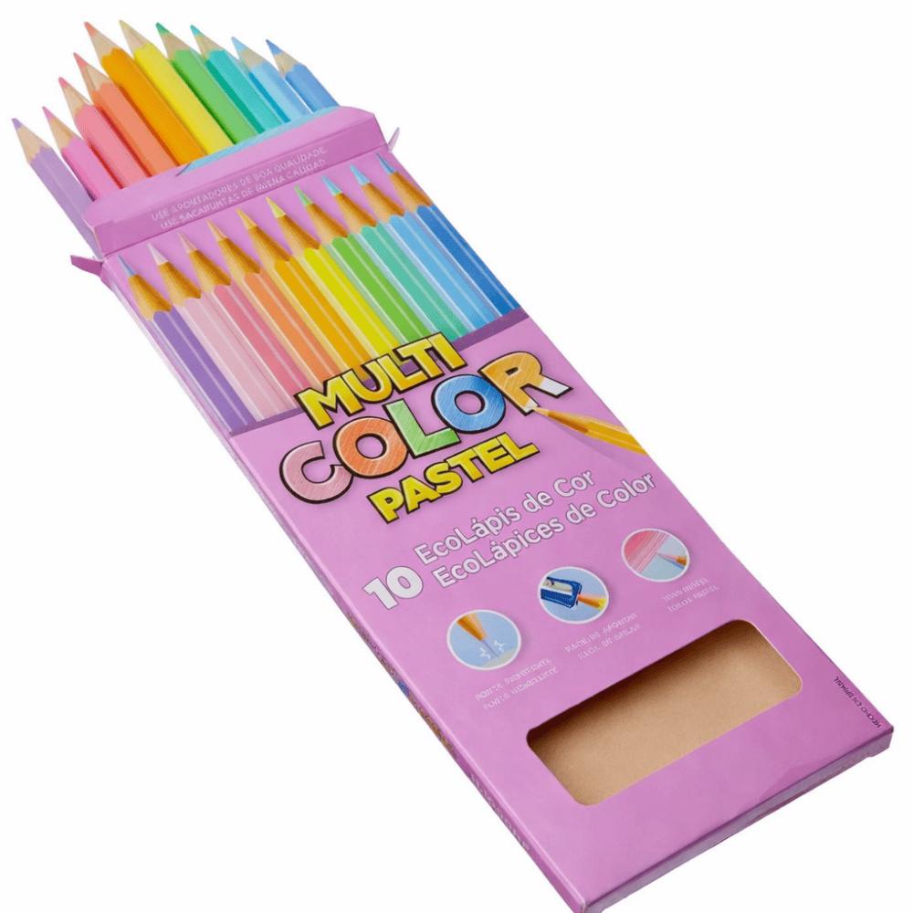 Ecolápis De Cor Pastel Multicolor 10 Cores Faber-Castell
