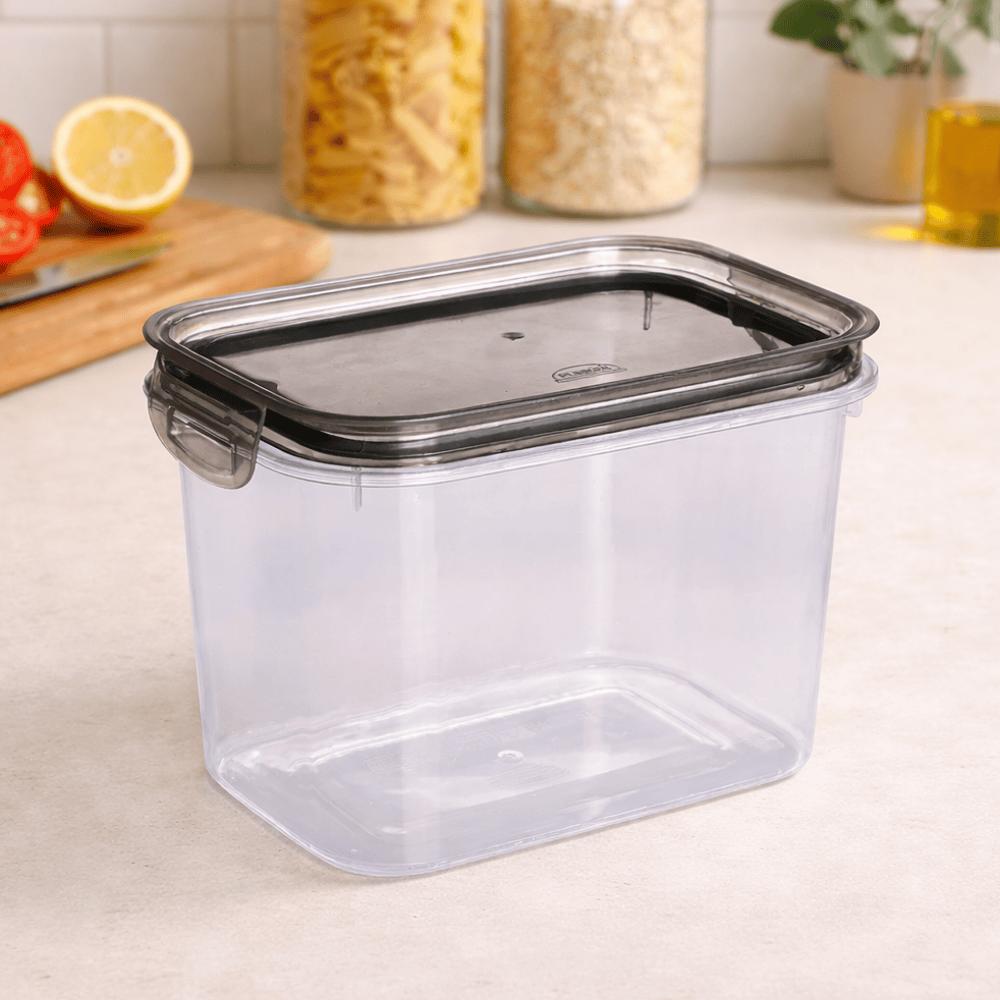 Pote Quadrado Fechamento Hermético 1,8L Plasútil