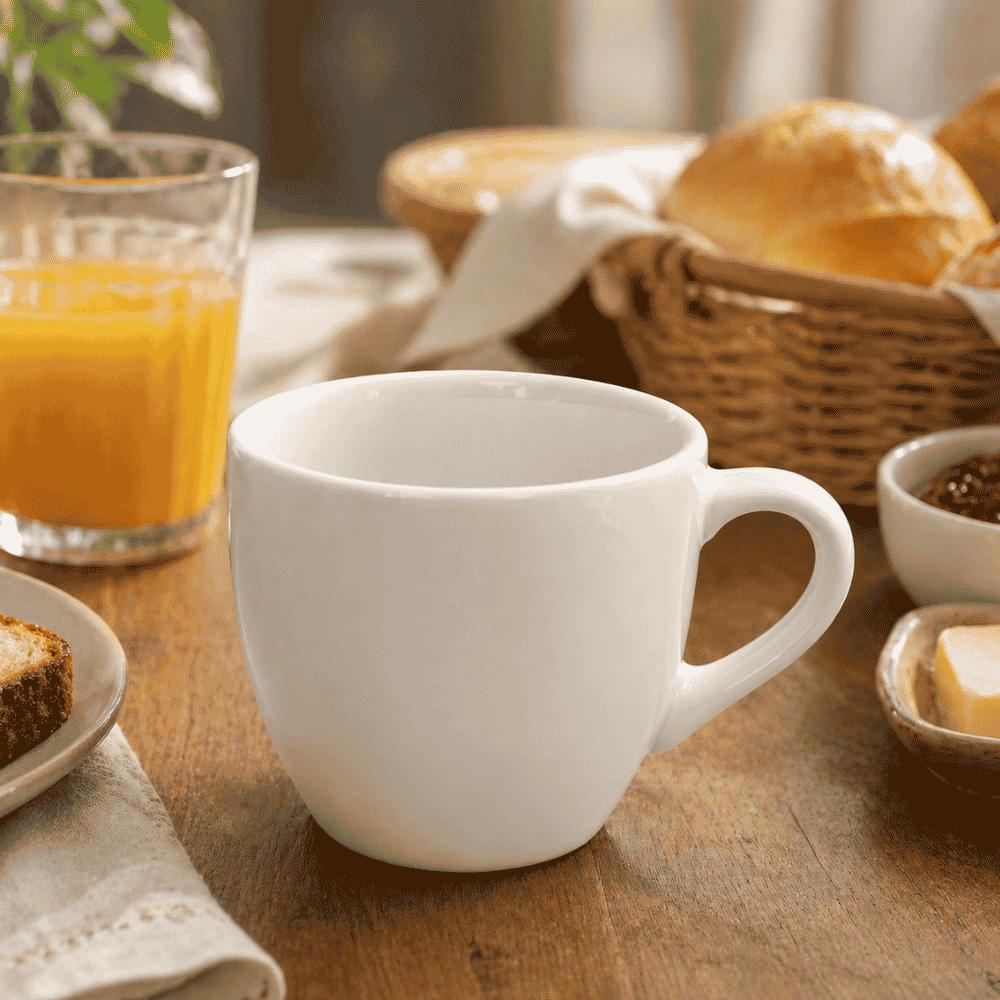 Xícara de Café Lisa Branca 50ml Horacilio