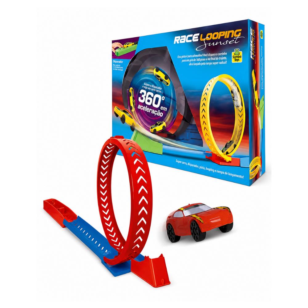 Pista Race Looping Sunset com Carrinho Samba Toys
