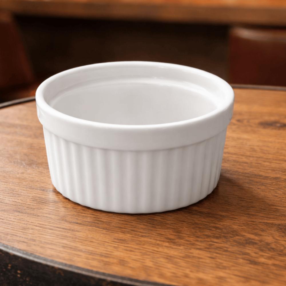 Ramequim de Porcelana 75ml Classic Branco Coliseu
