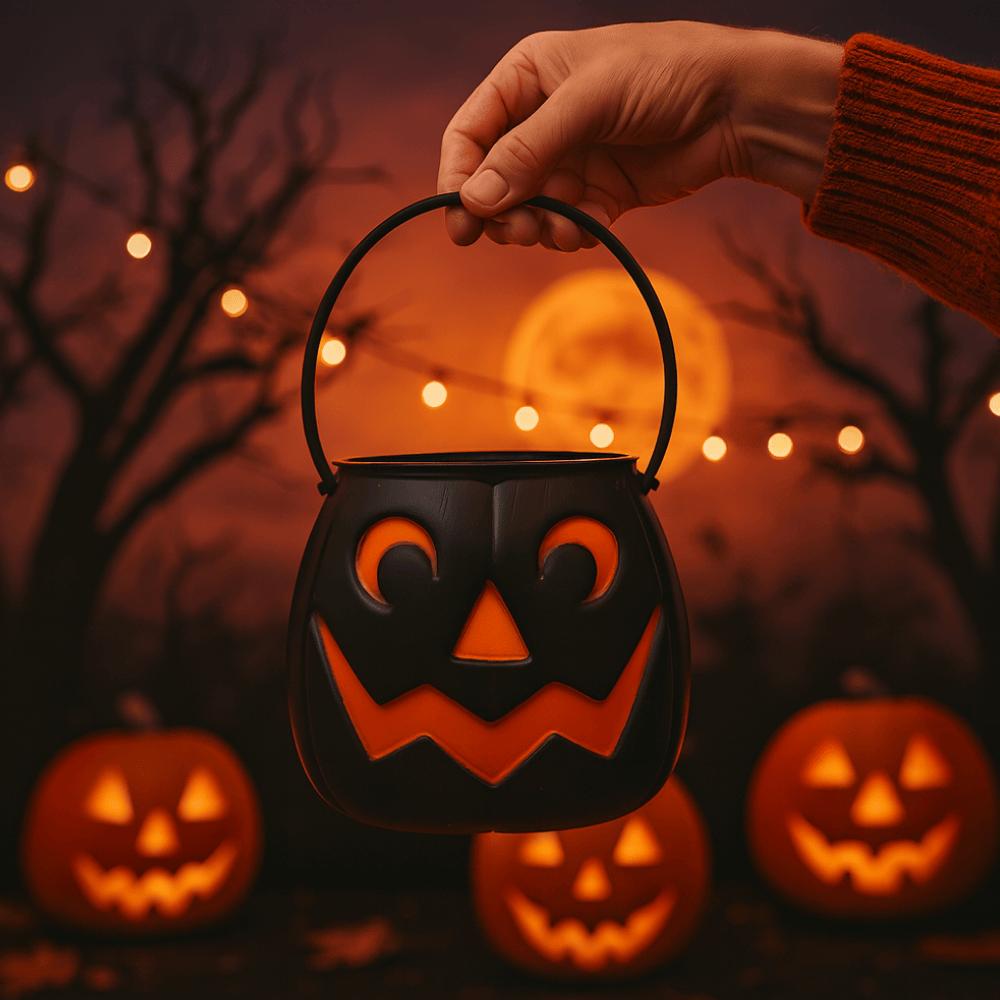 Mini Abobora Halloween Preta