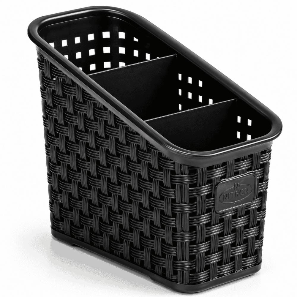 Organizador Multiuso Rattan Preto Nitron