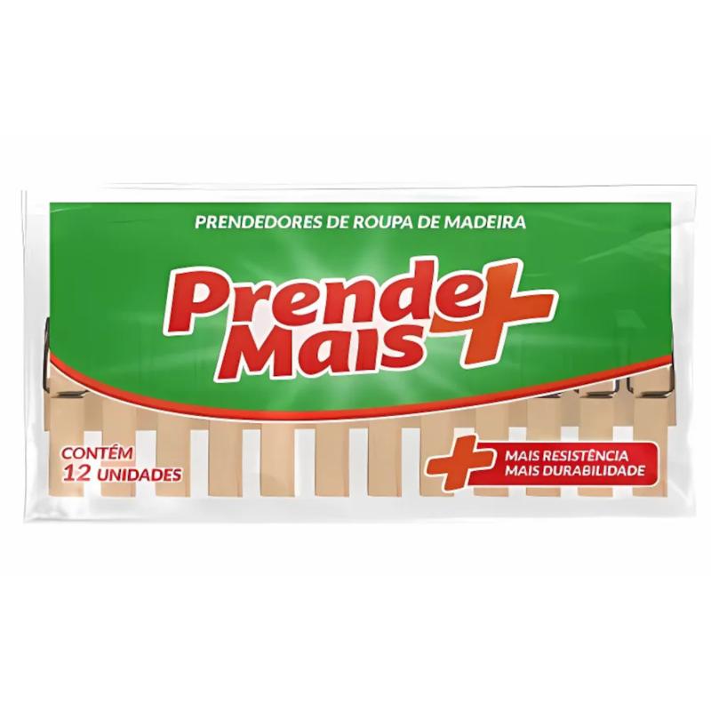 Prendedor De Roupa De Madeira 50X12 Mais