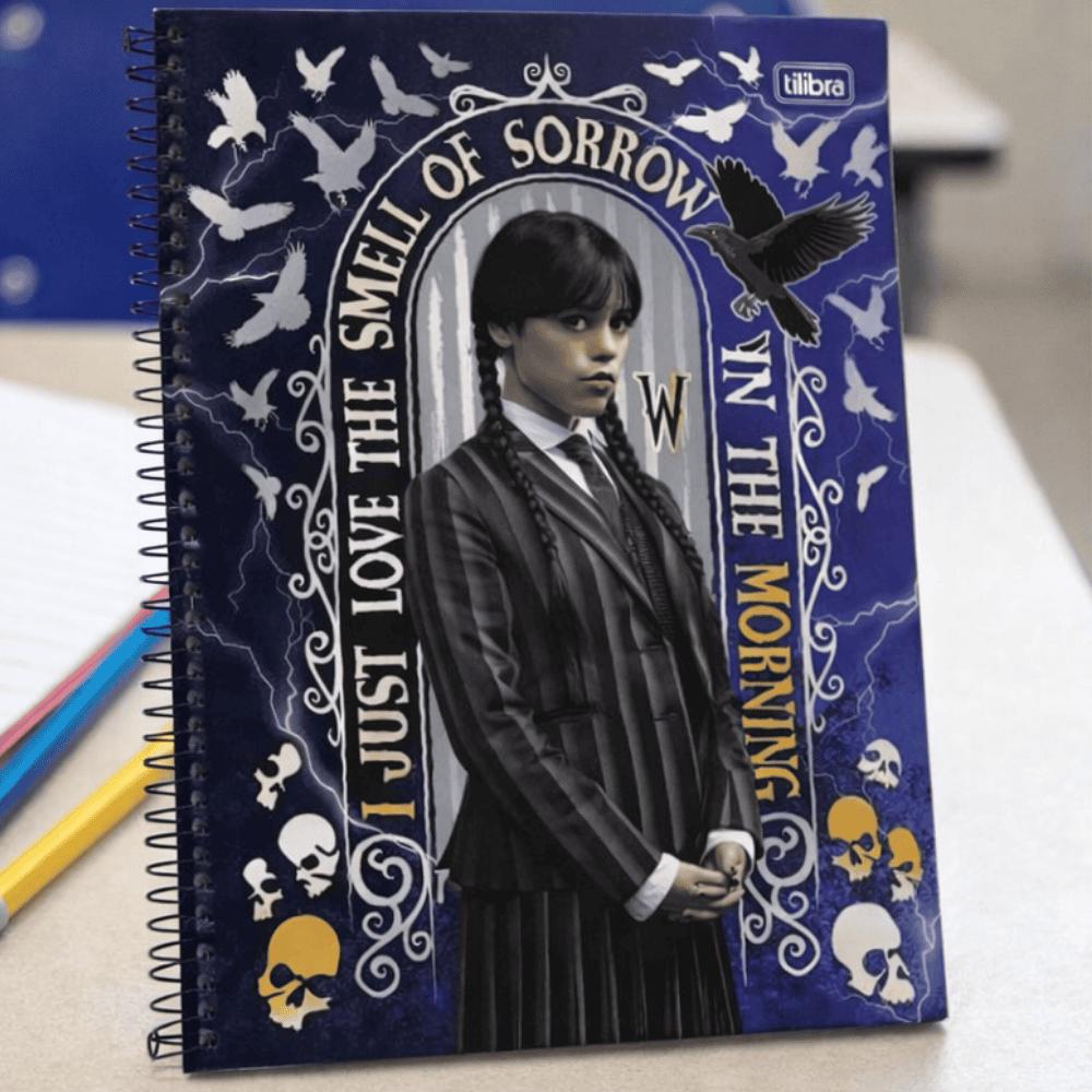 Caderno CD Universitário Wandinha 10 Matérias 160 Folhas Tilibra