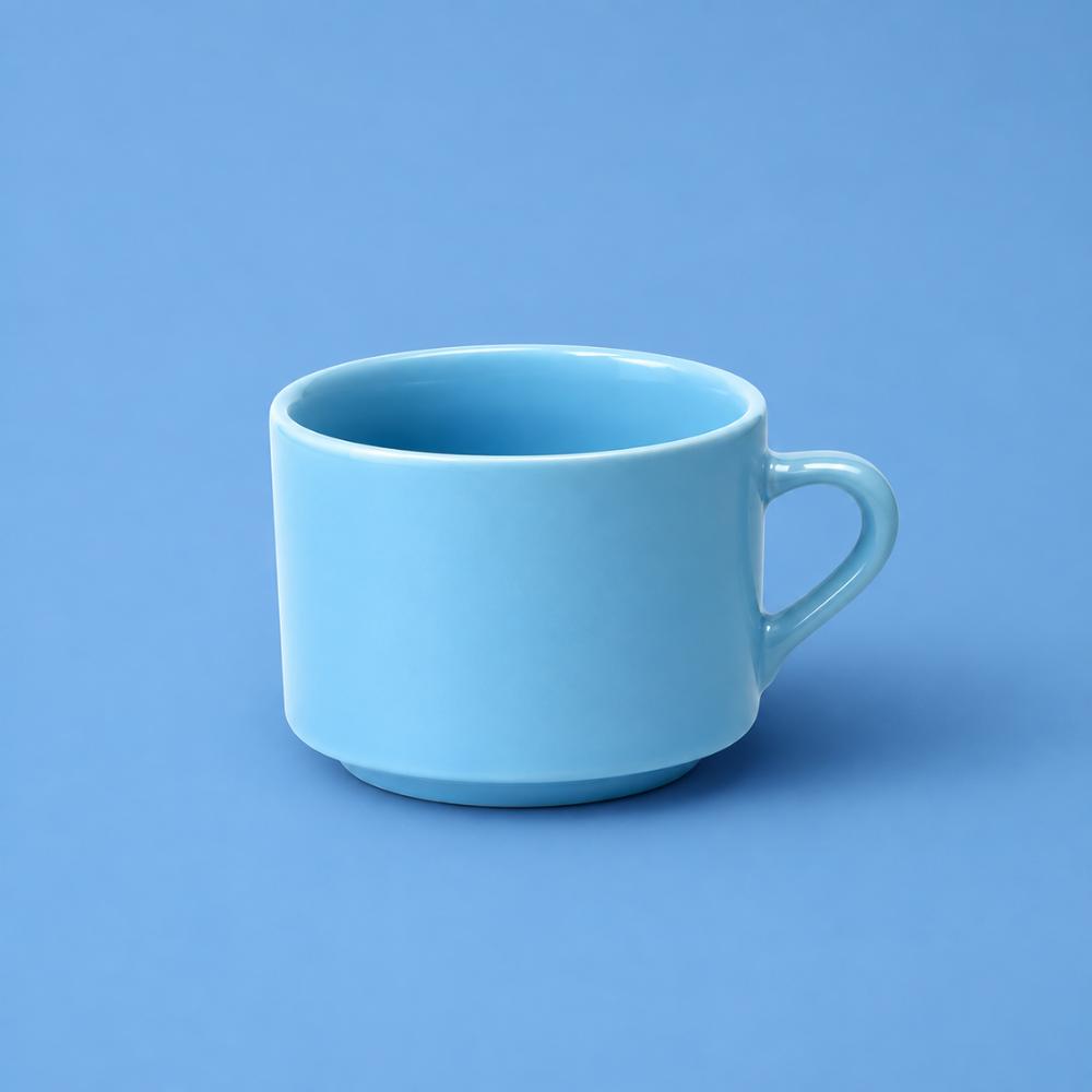 Xícara de Chá Lisa Azul 150ml Horacilio