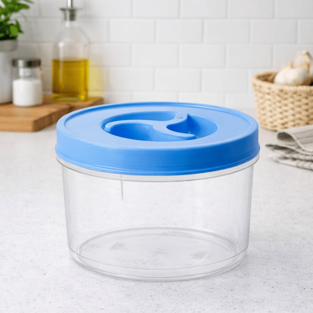 Pote Redondo 1200Ml Baixo Grande Transparente Ercaplast