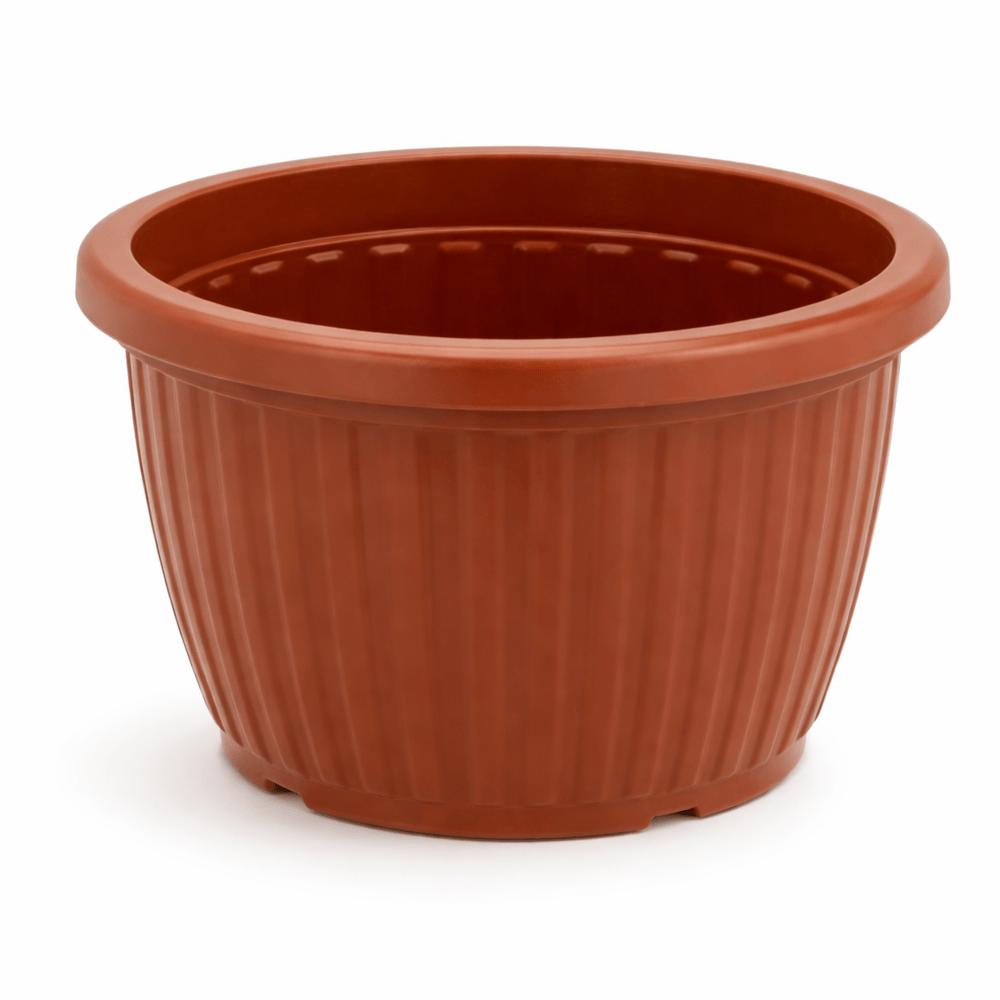 Vaso Redondo Canelado Ceramico 3Lt Ercaplast