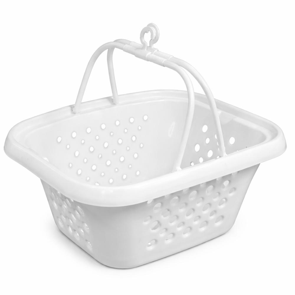 Cestinho Para Prendedor De Roupas Branco Nitron