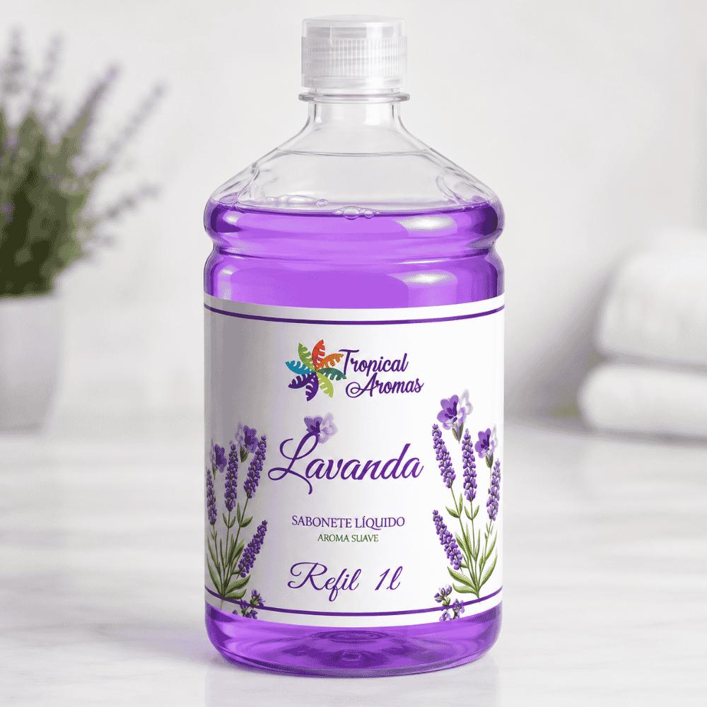 Refil Sabonete Líquido 1 Litro Lavanda Tropical Aromas
