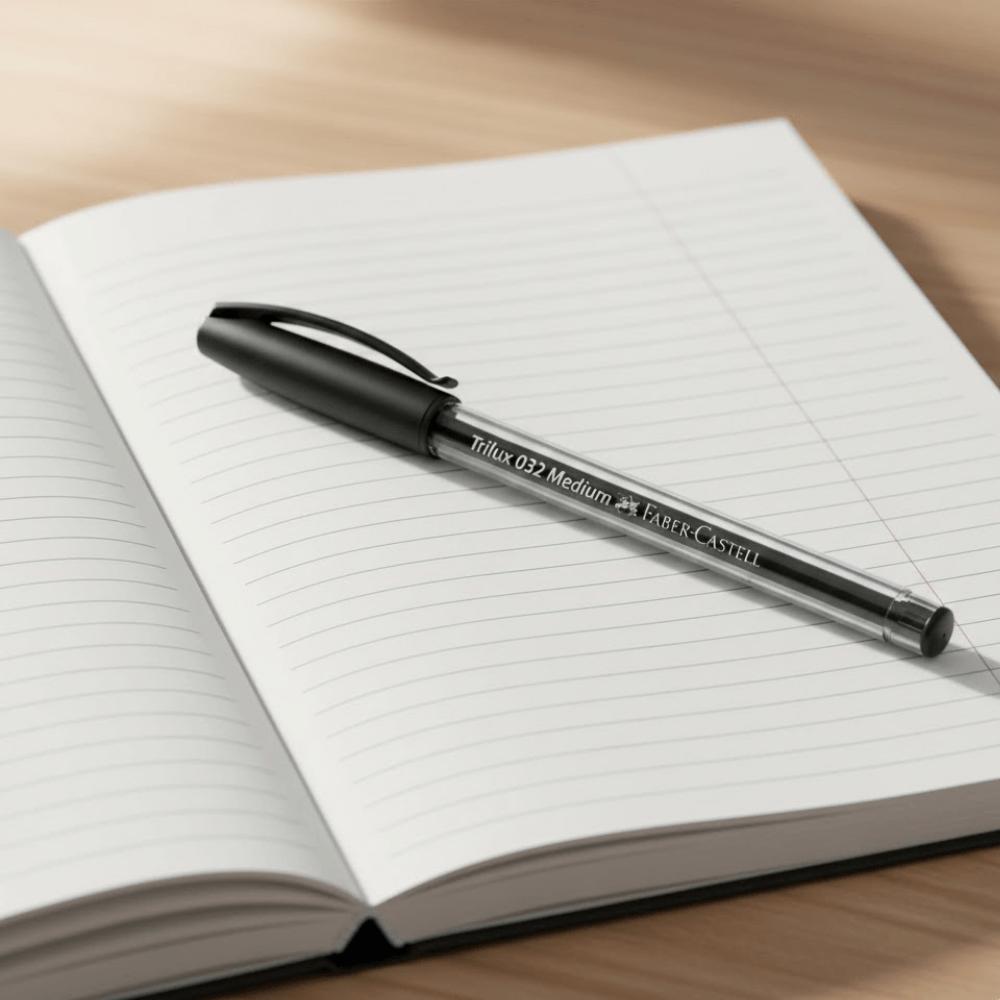 Caneta Esf Trilux Md Pt Faber Castell