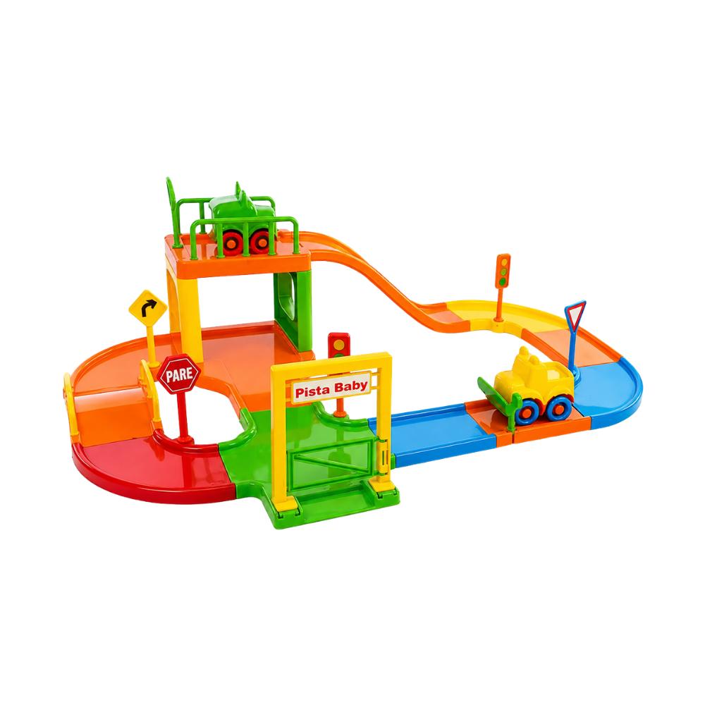 Pista Baby Animal com 2 Carrinhos Divplast