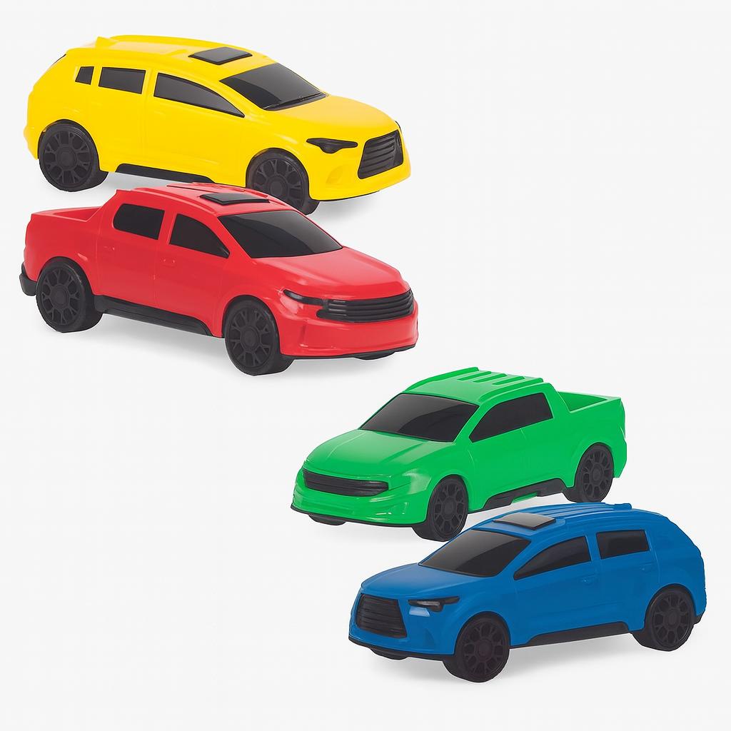 Carrinho Com 4 Peças Divplast