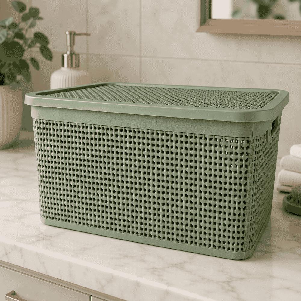 Caixa Rattan 2,5lt Verde Rischioto