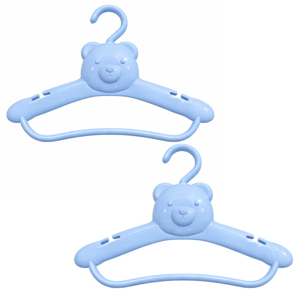 Cabide Urso 2 Peças Azul Cajovil