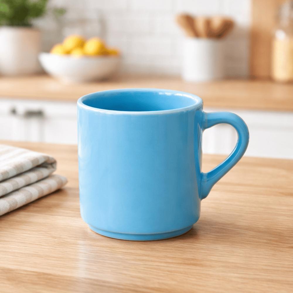 Xícara Café Canequinha Lisa Azul 60Ml Horacilio