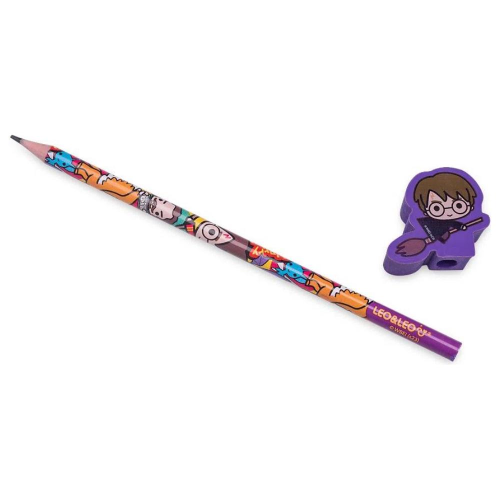 Lápis Hb Com Borracha Harry Potter Leo&Leo
