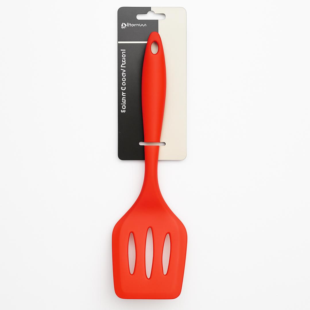 Espátula Vazada De Silicone 29Cm Chazak