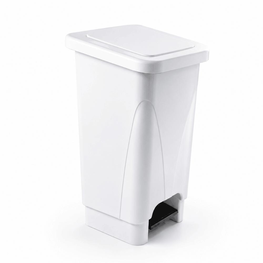 Lixeira com Pedal 50 Litros Branca Rotolider
