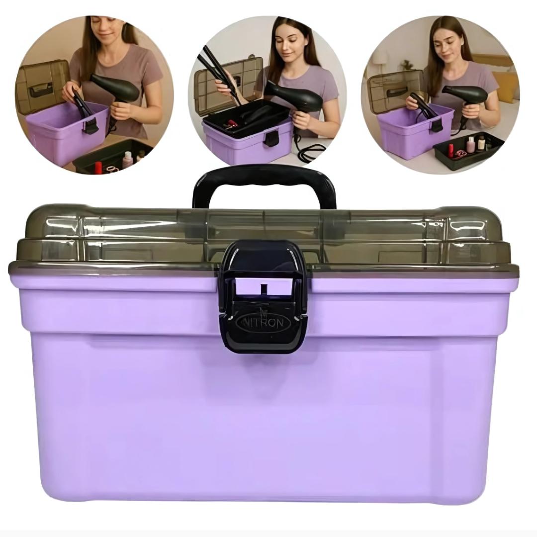 Frasqueira Mega Luxo C/Bandeja Lilas Nitron