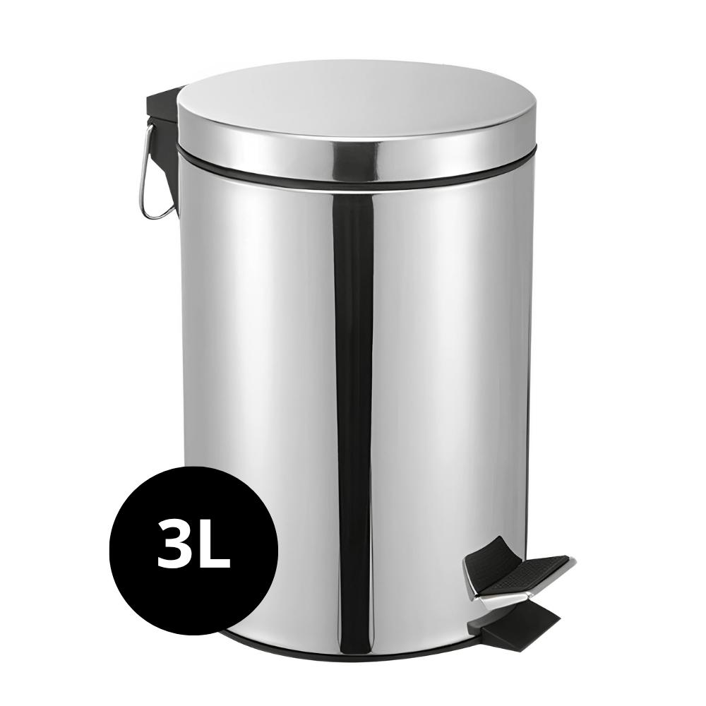 Lixeira Inox 3L com Pedal Chazak