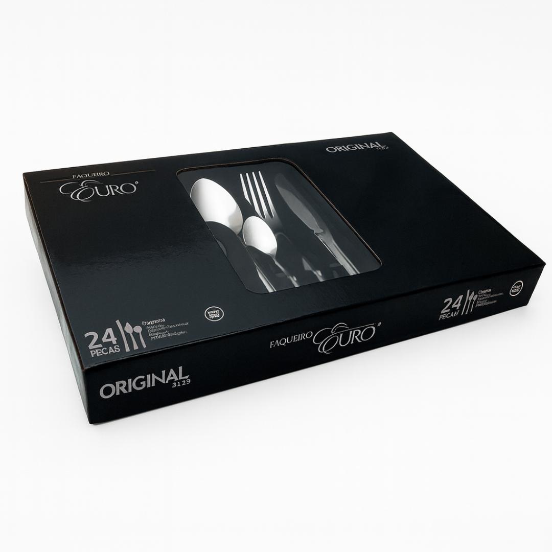 Faqueiro Euro 24Pcs Original Steel
