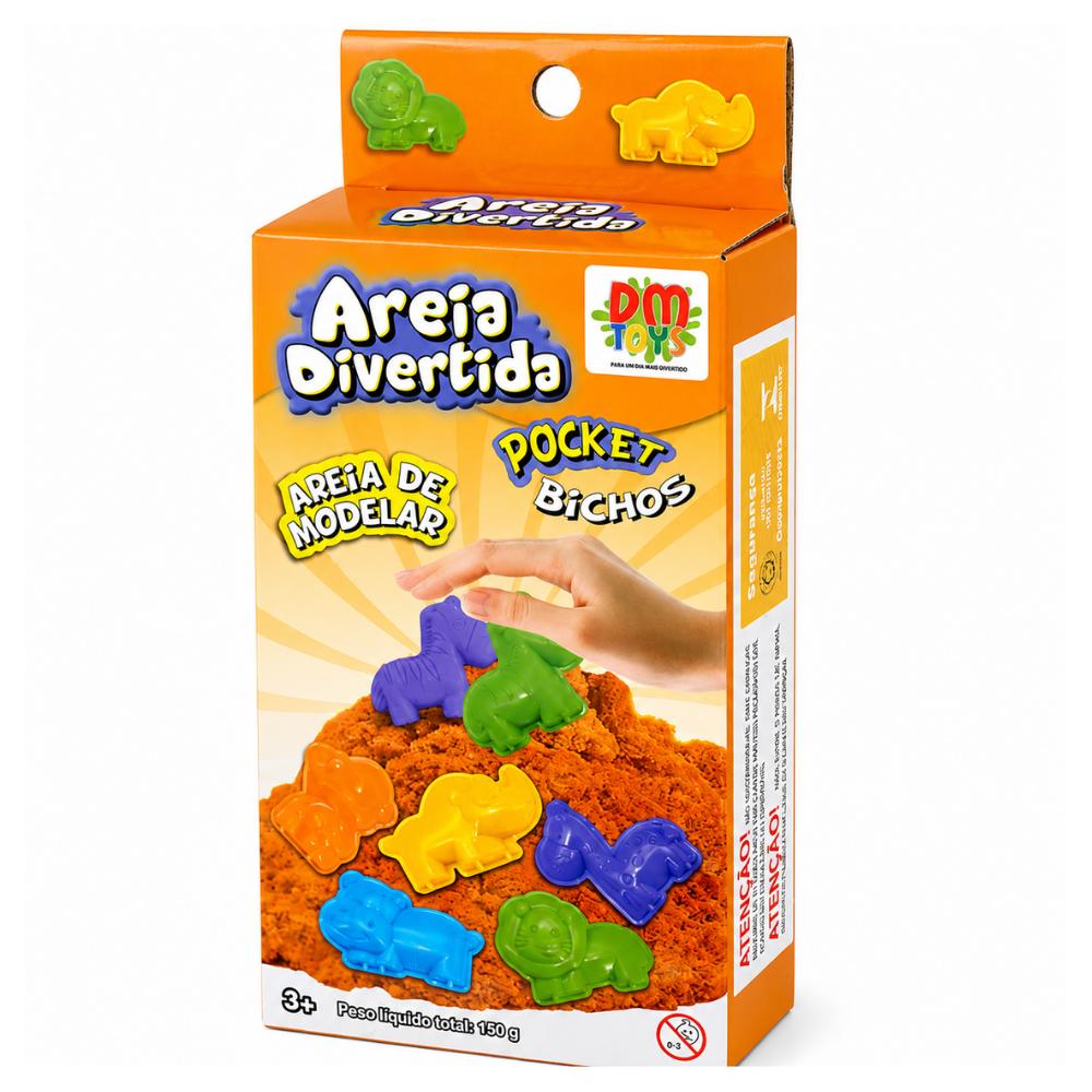 Areia Divertida Pocket Bichos DMBrasil