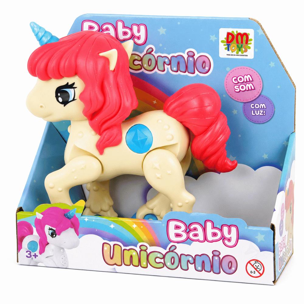 Baby Unicórnio com Luz e Som DMBrasil
