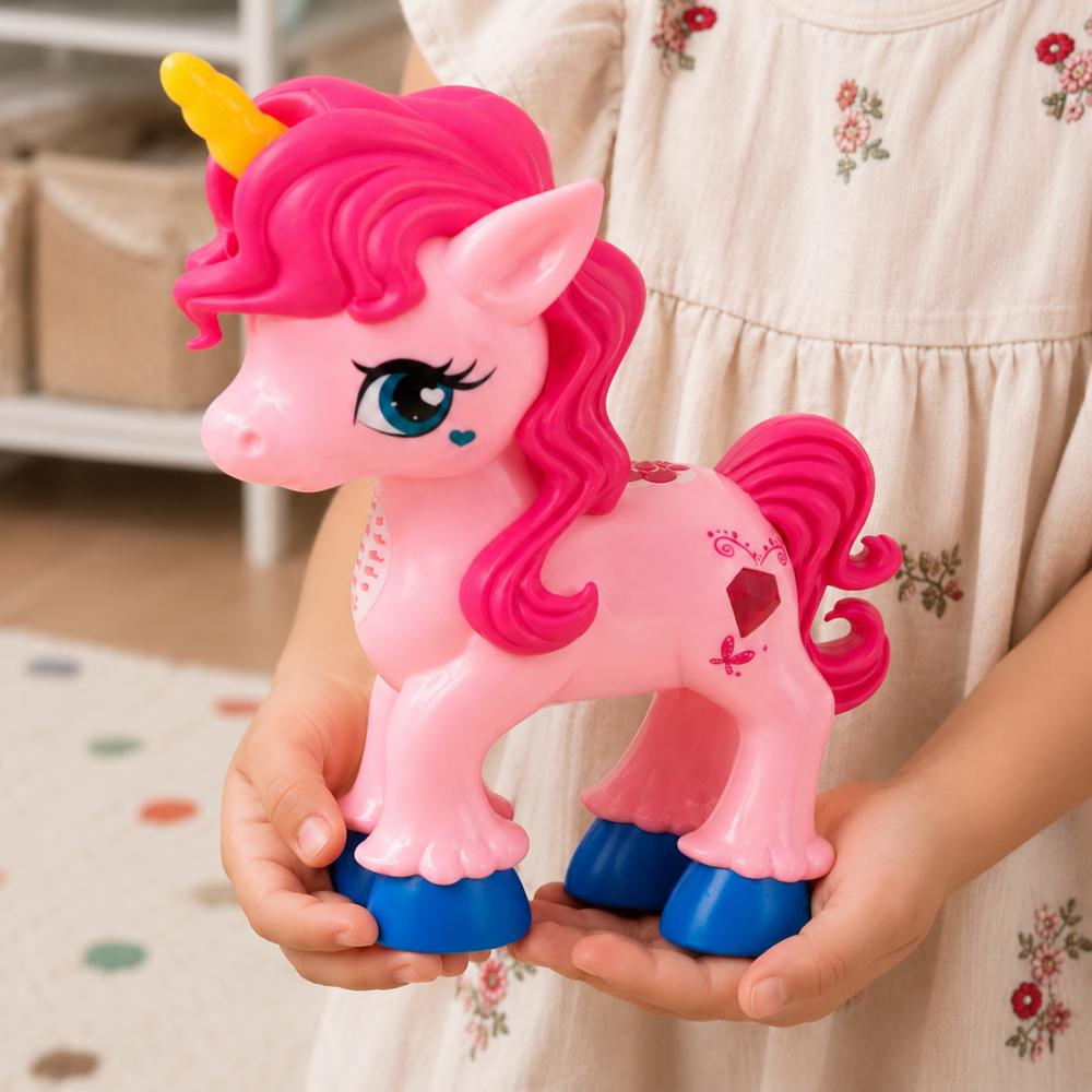 Baby Unicórnio com Luz e Som DMBrasil