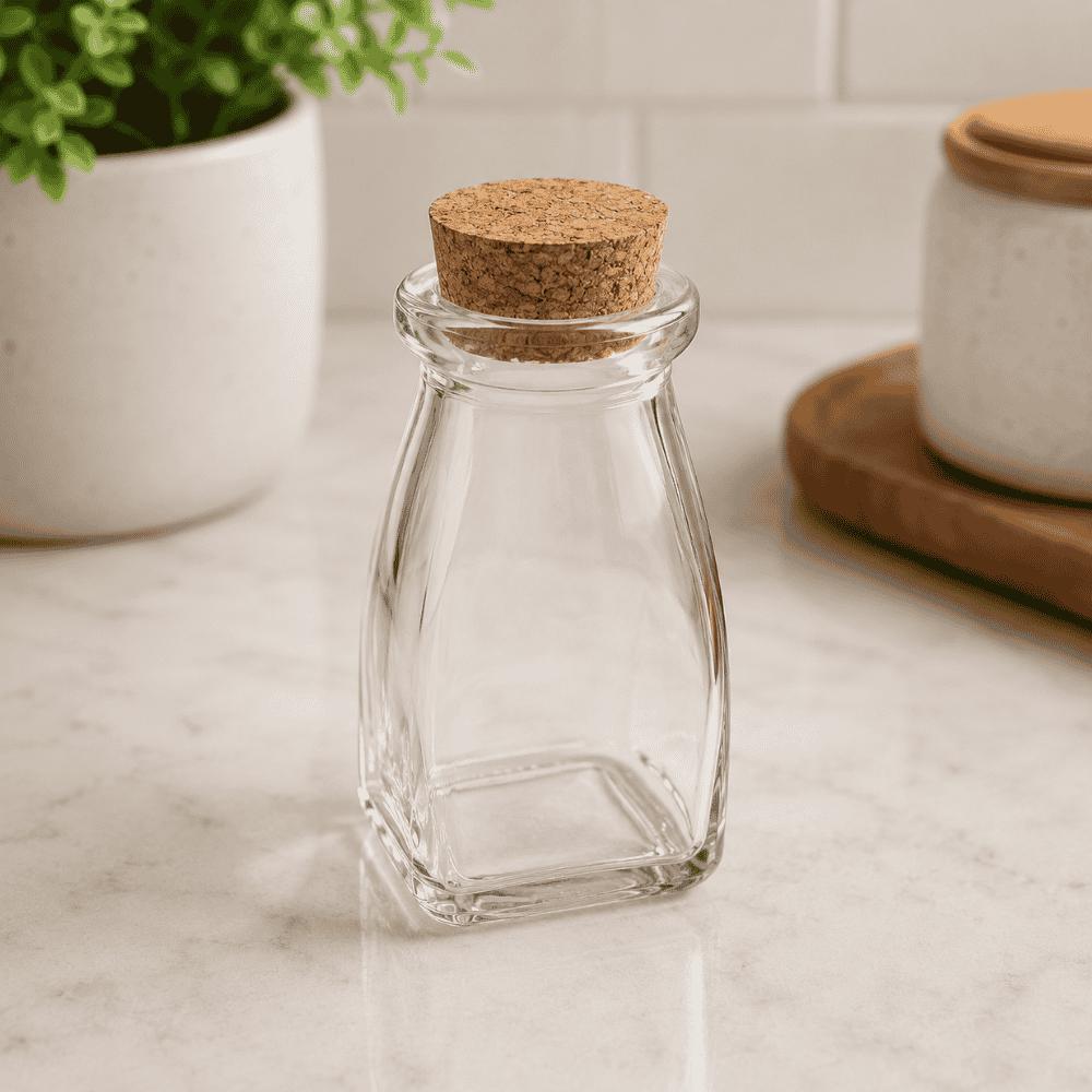 Pote de Vidro com Rolha 120ml Coliseu