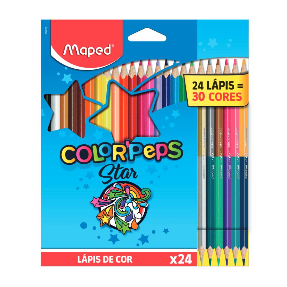 Lápis De Cor Colorpeps Star 30 Cores Maped