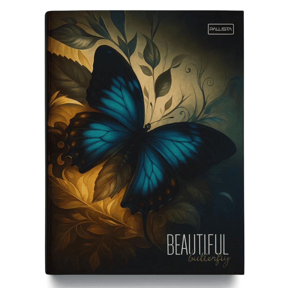 Caderno Brochura Cd 80 Folhas Beautiful Butterfly Paulista