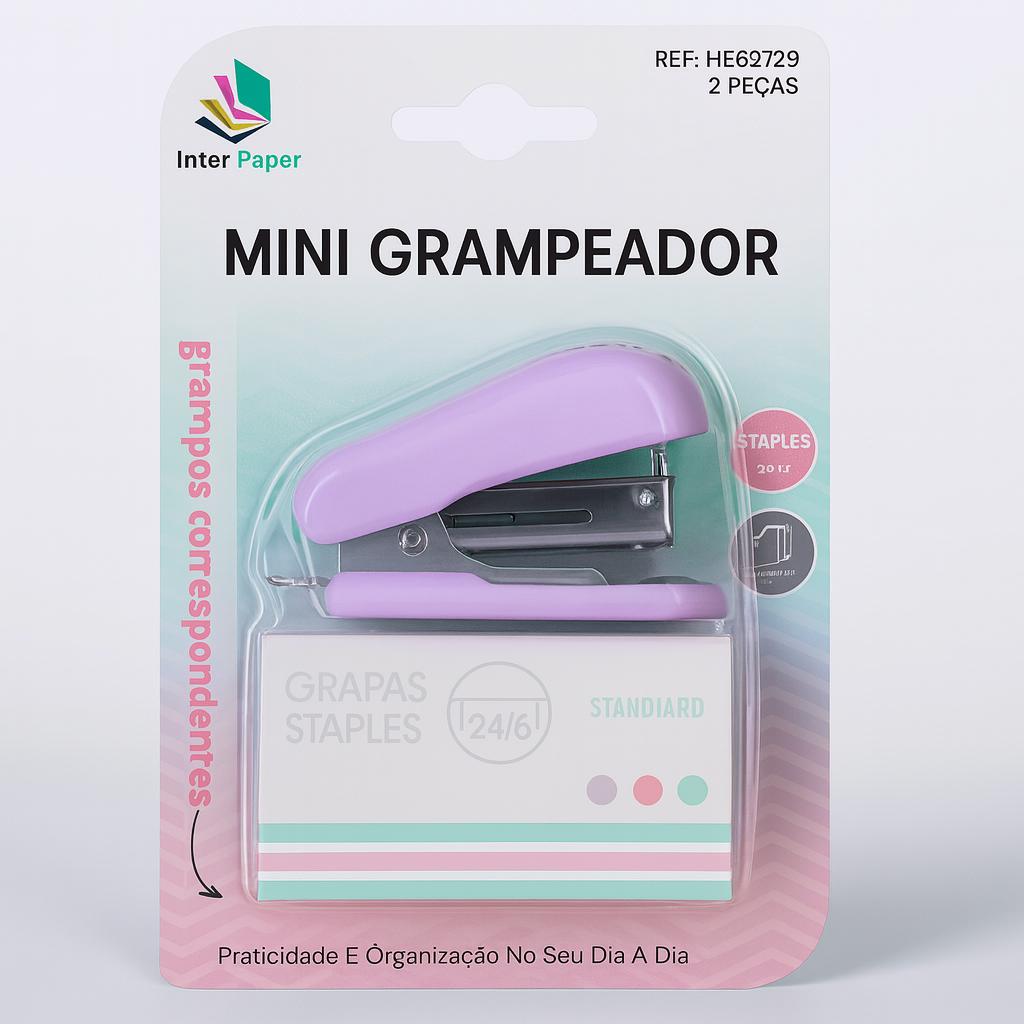 Mini Grampeador De Metal/Plástico Interponte